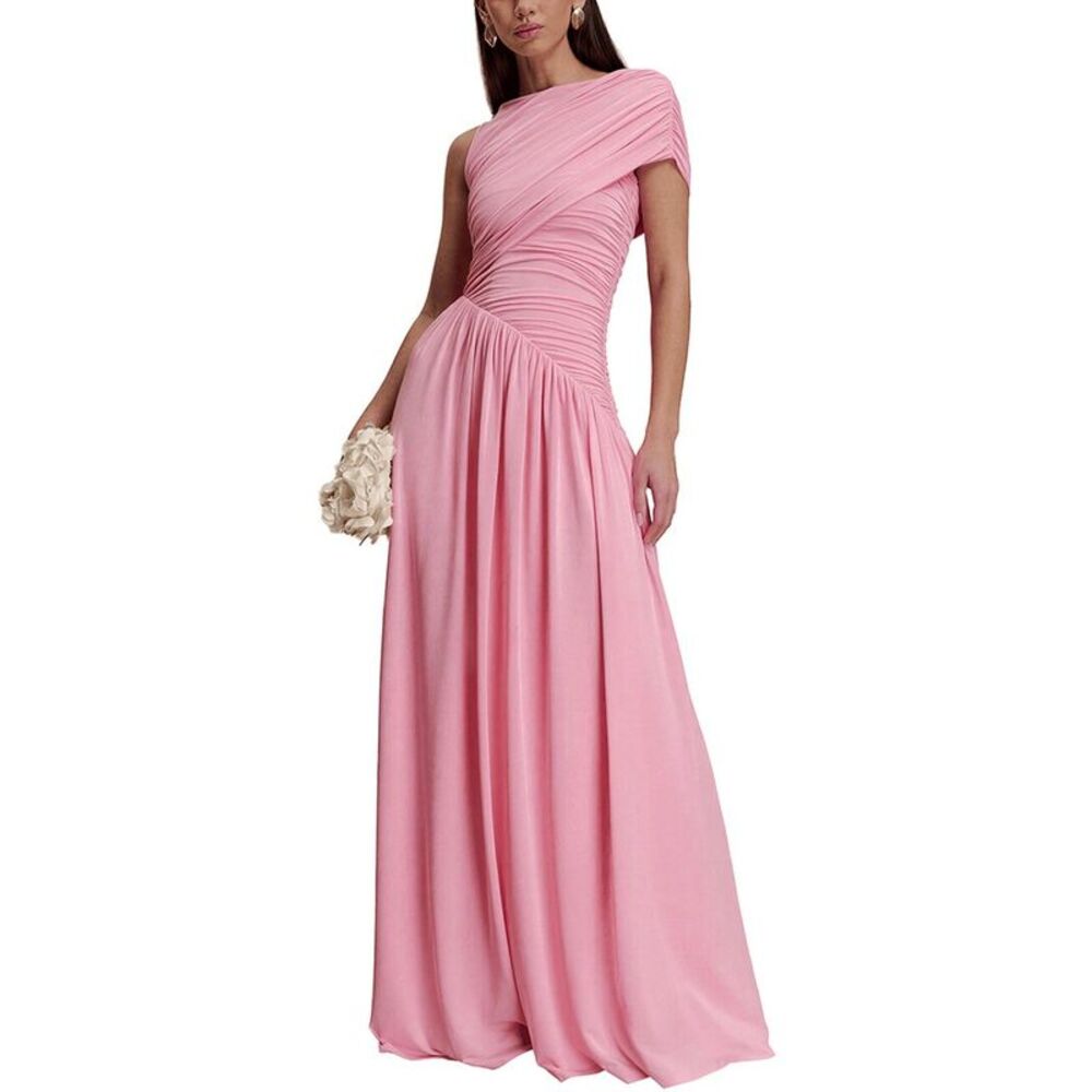 Dilireba Womens One-Shoulder Maxi Dress